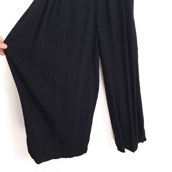 ASOS Dolman Sleeve Tie Waist Wide Leg Cut Out Maternity Jumpsuit Womens 4 Black - Picture 5 of 8